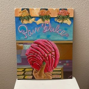 “Pan Dulce Neon” acrylic on canvas board - 16x20in